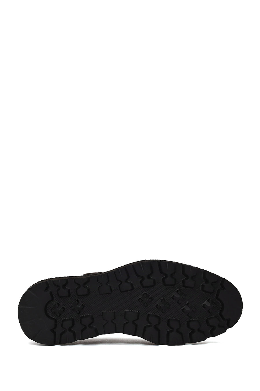 Male Anthracite Double Buckle Thick Sole Suede Leather Casual Shoes