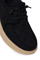 Derimod Zero Male Black Lace-Up Fabric Sneaker | Derimod