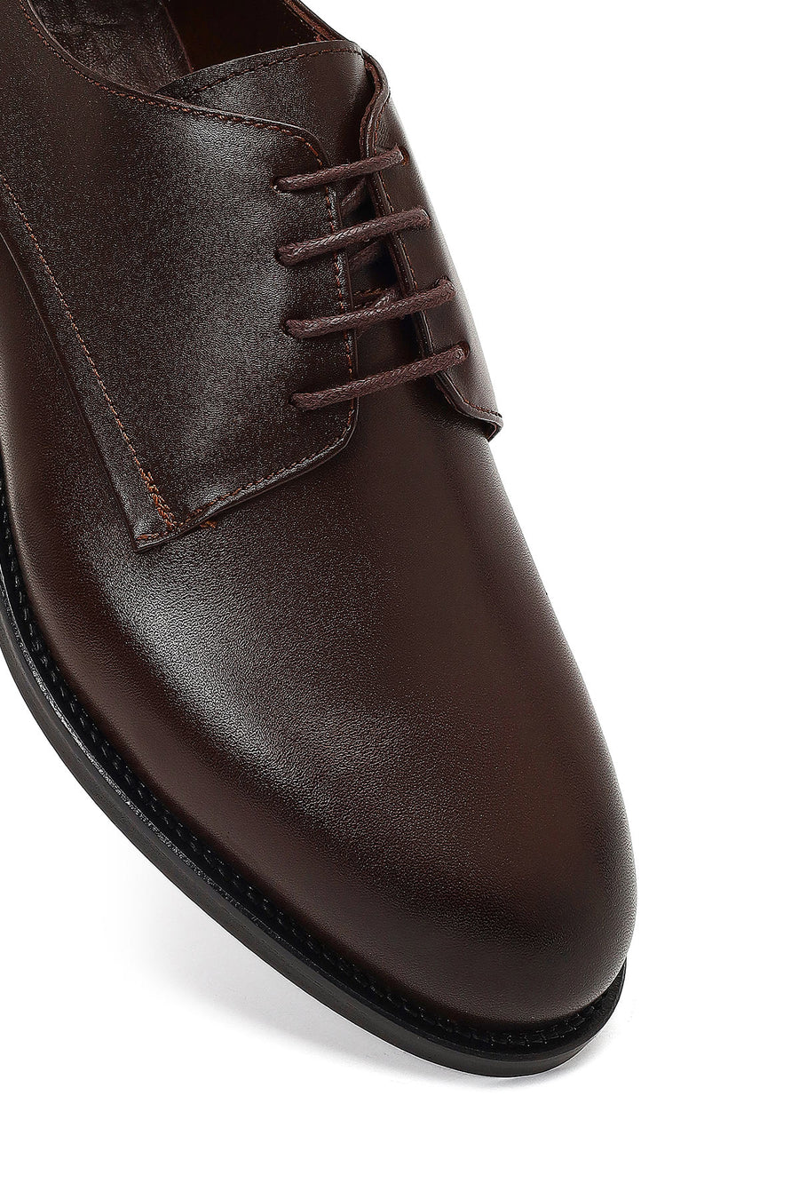 Men's Brown Lace-Up Leather Classic Shoe