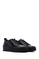 Kadın Siyah Deri Kalın Tabanlı Sneaker | Derimod