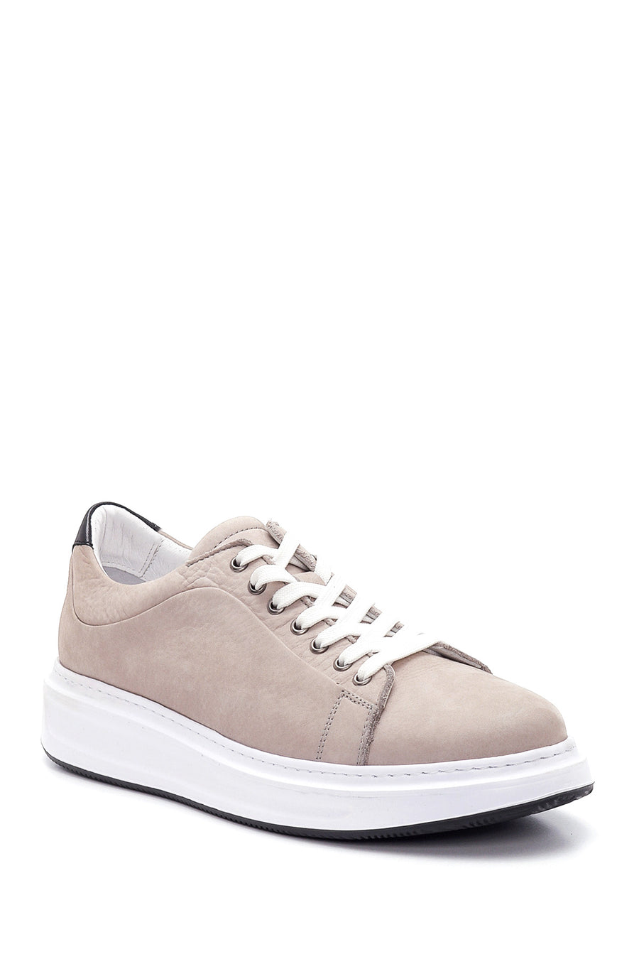 Erkek Gri Nubuk Deri Sneaker