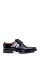 Men's Black Leather Patent Leather Classic Shoes | Derimod
