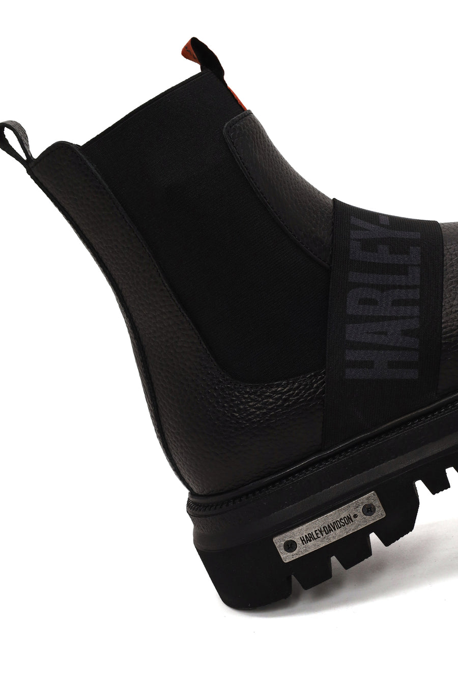 Harley Davidson Male Black Polperro Leather Chelsea Boots