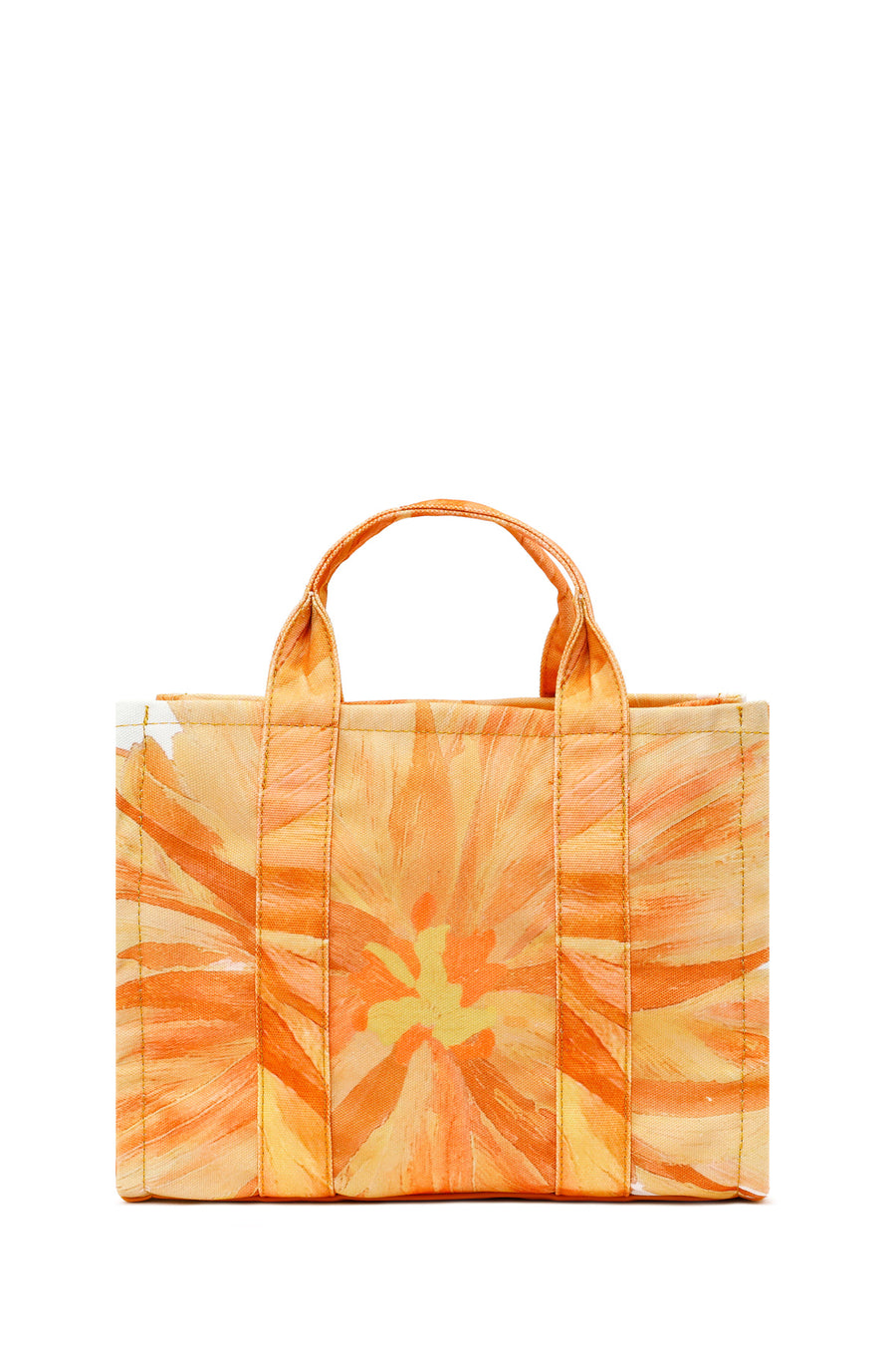 Woman Yellow Long Strap Printed Shoulder Bag