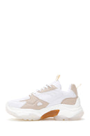 Women's White Thick Soled Sneaker | Derimod