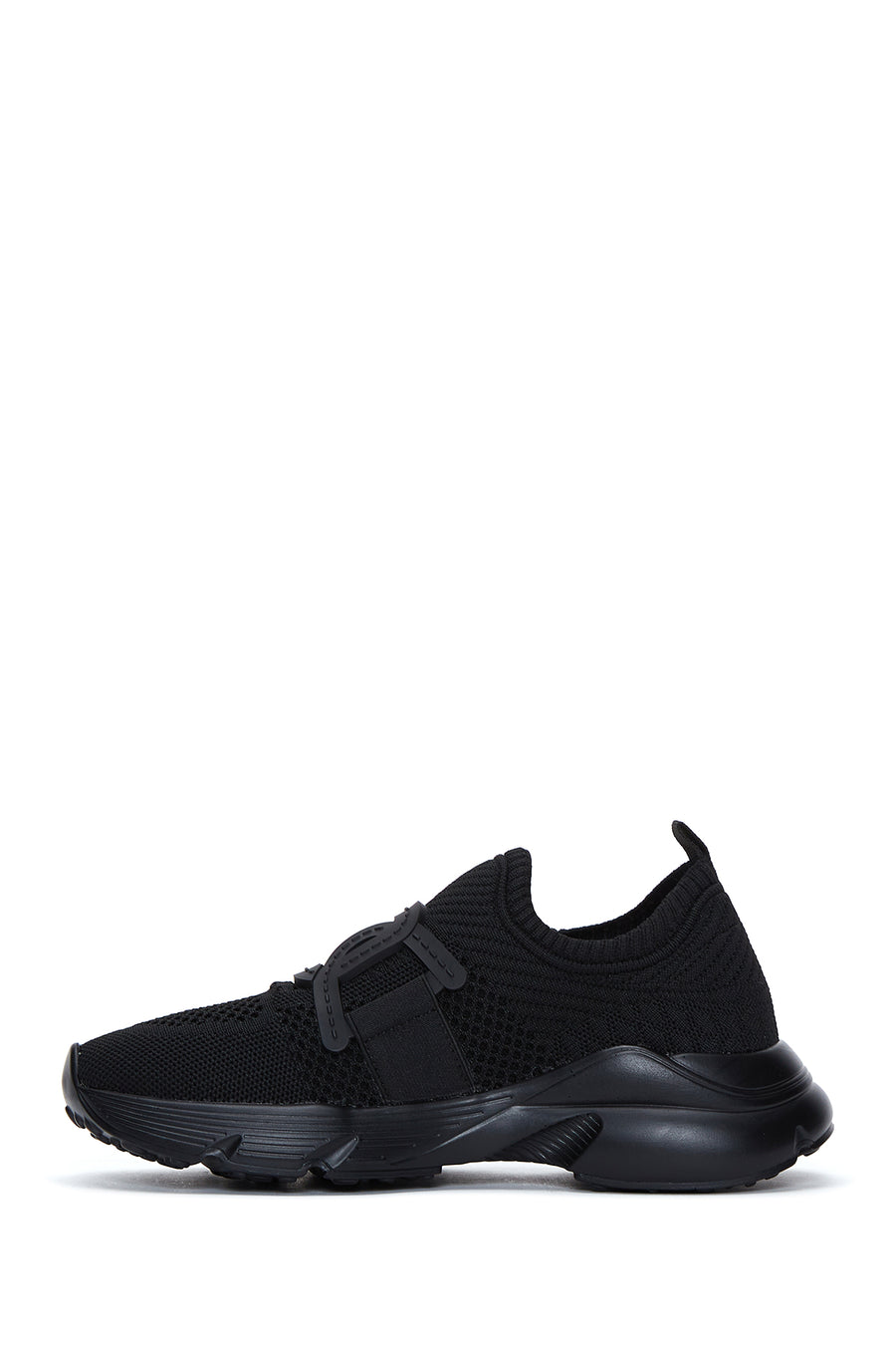 Women's Black Fabric Sneaker