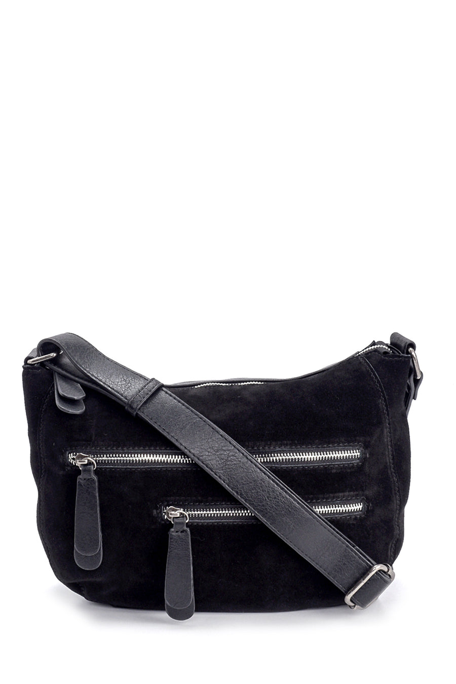 Women's Suede Detailed Shoulder Bag 20WBD266514 | Derimod