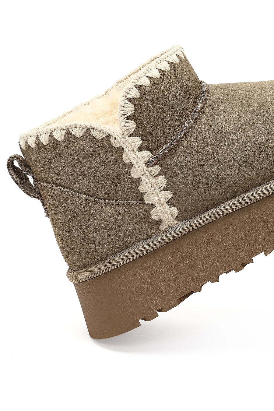Woman Mink Suede Teddy Boots