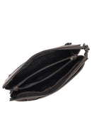 Male Grey Leather Handbag | Derimod