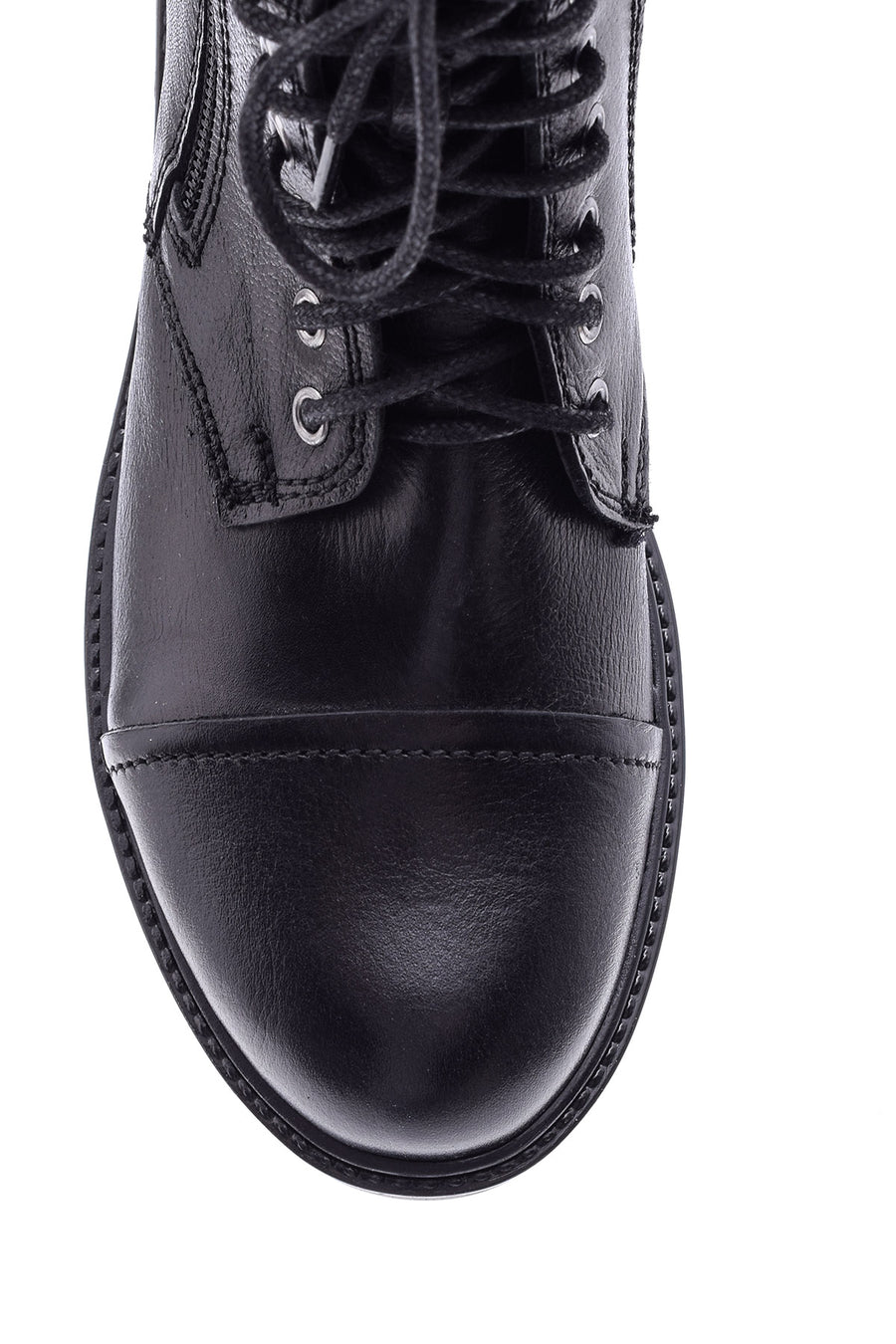 Women's Zipper Detailed Leather Boots