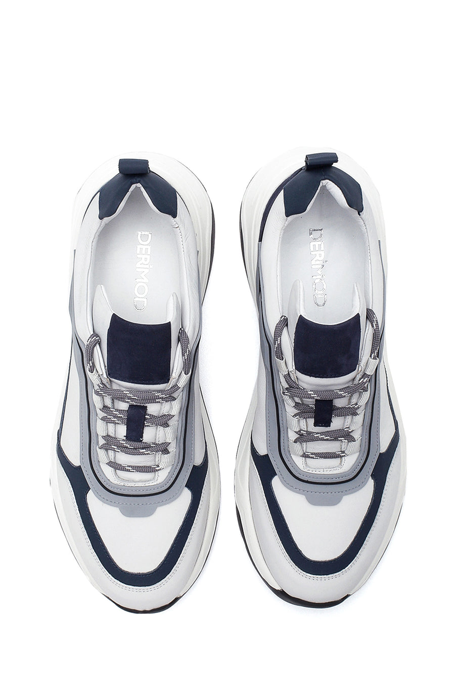 Men's Leather Stripe Detailed Sneaker