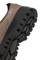 Men's Mink Lace-Up Thick-Soled Suede Leather Casual Shoes | Derimod