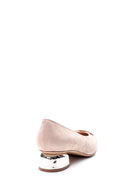 Women's Suede Metal Heel Detailed Shoes | Derimod