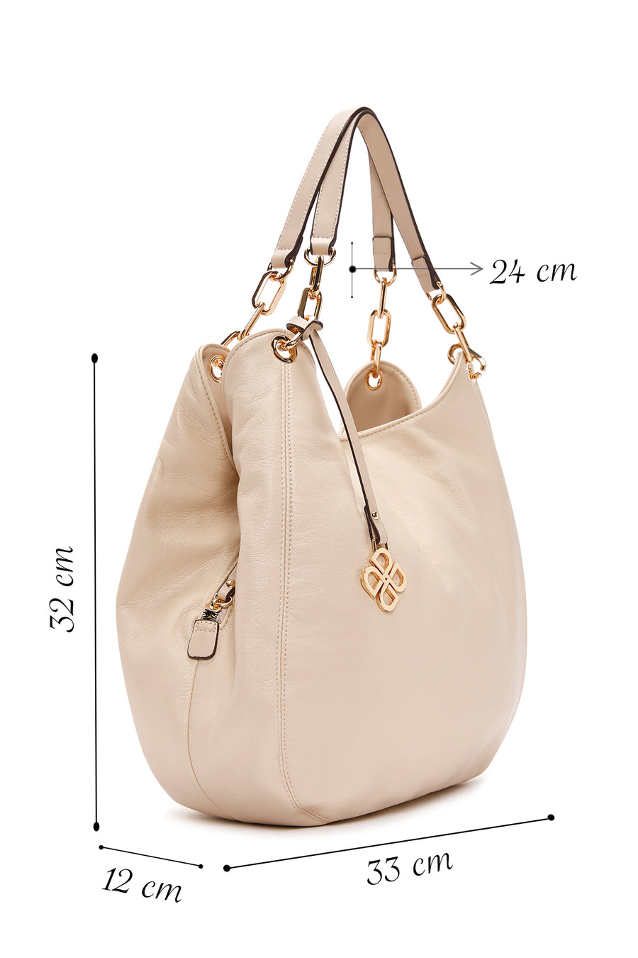 Woman Cream Shoulder Bag