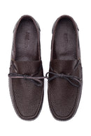 Erkek Kahverengi Deri Loafer | Derimod