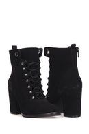 Women's Suede Lace-up Boots | Derimod