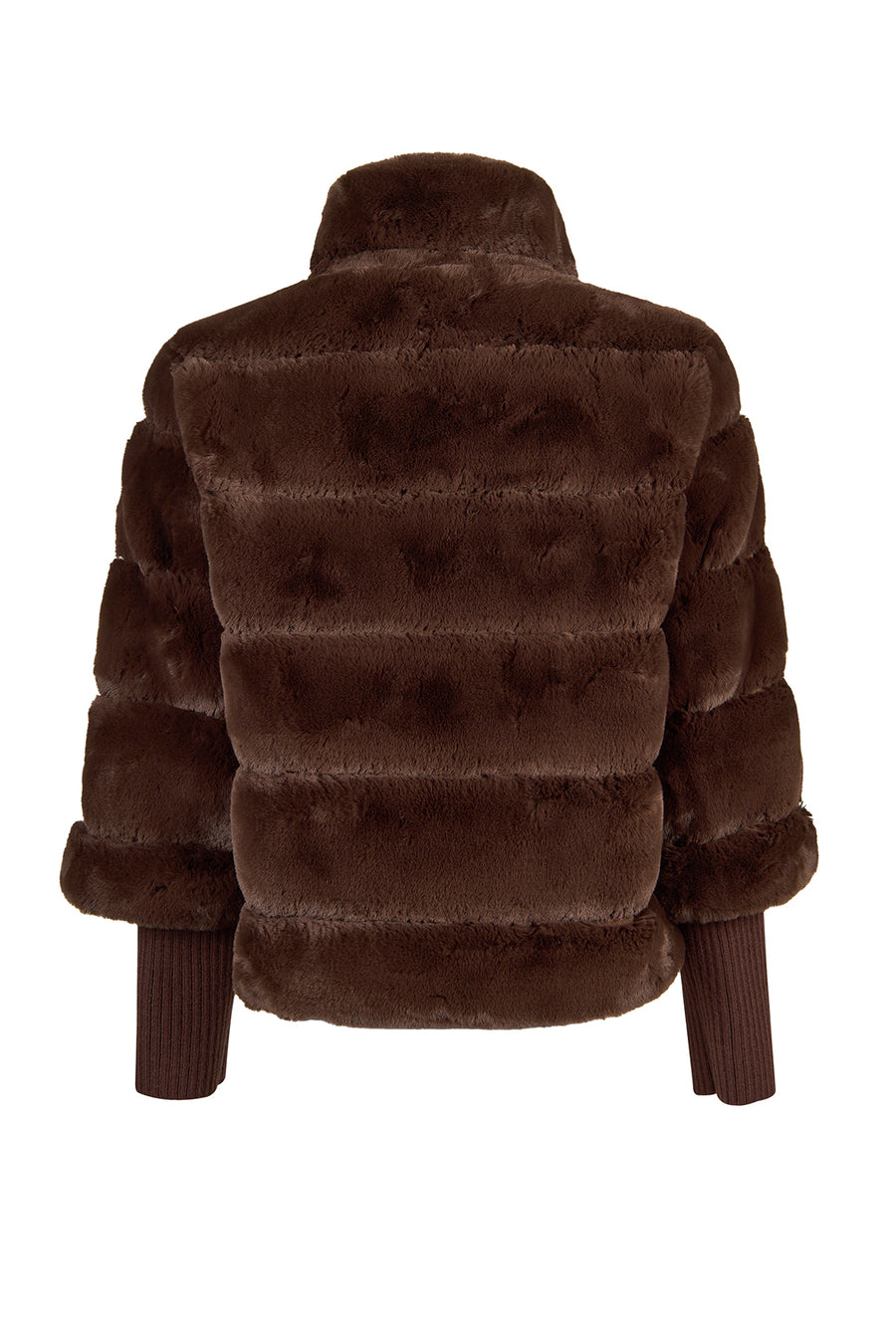 Dolomiti Kadın Kahverengi Kısa Teddy Mont