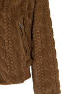 Aspen Woman Brown Teddy Jacket | Derimod