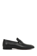 Derimod Black Male Black Leather Classic Loafer | Derimod