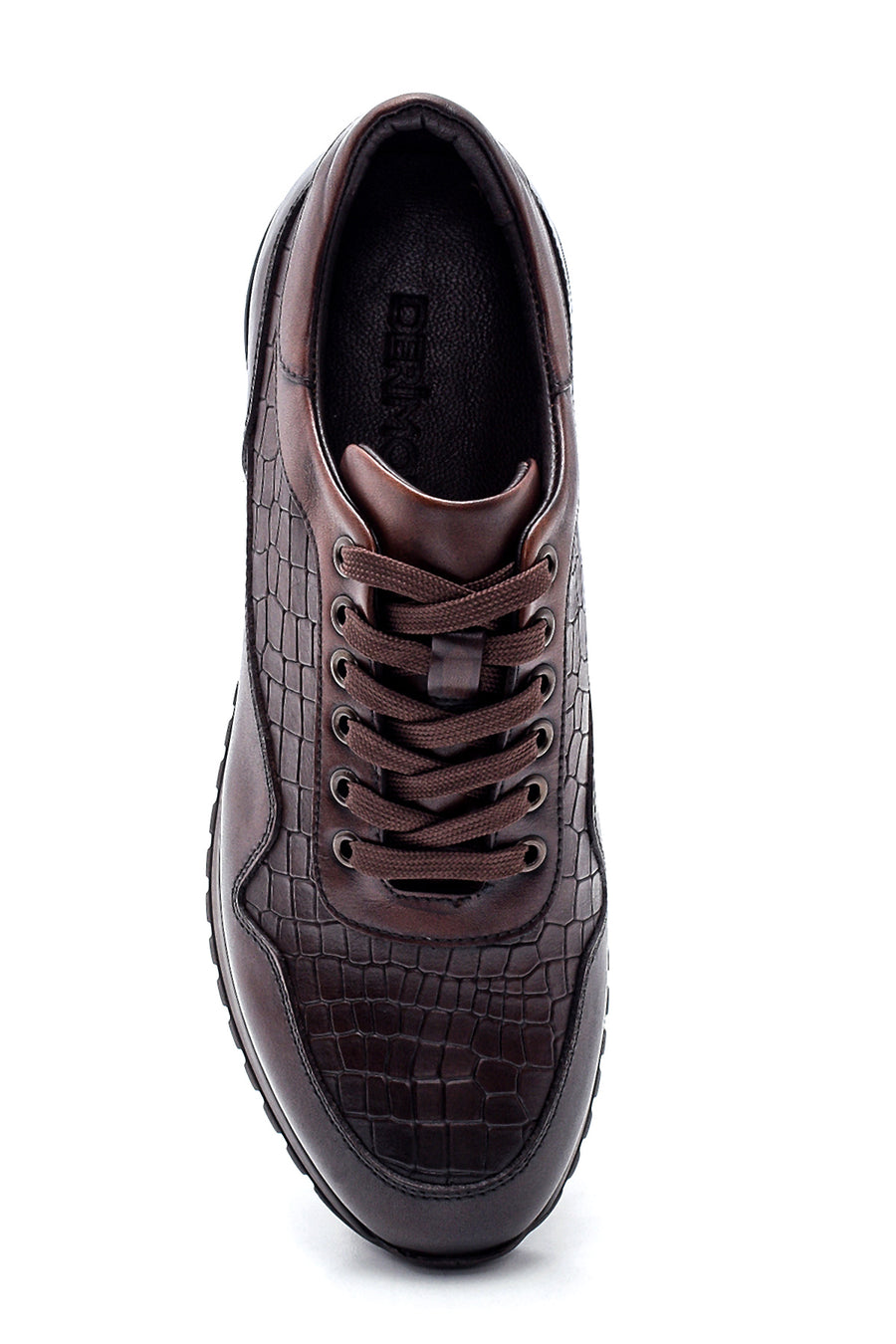 Men's Leather Crocodile Sneaker