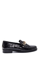 Women's Leather Chain Detailed Loafer | Derimod