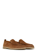 Male Tan Suede Casual Loafer | Derimod