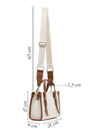 Women's Beige Long Strap Fabric Crossbody Bag | Derimod