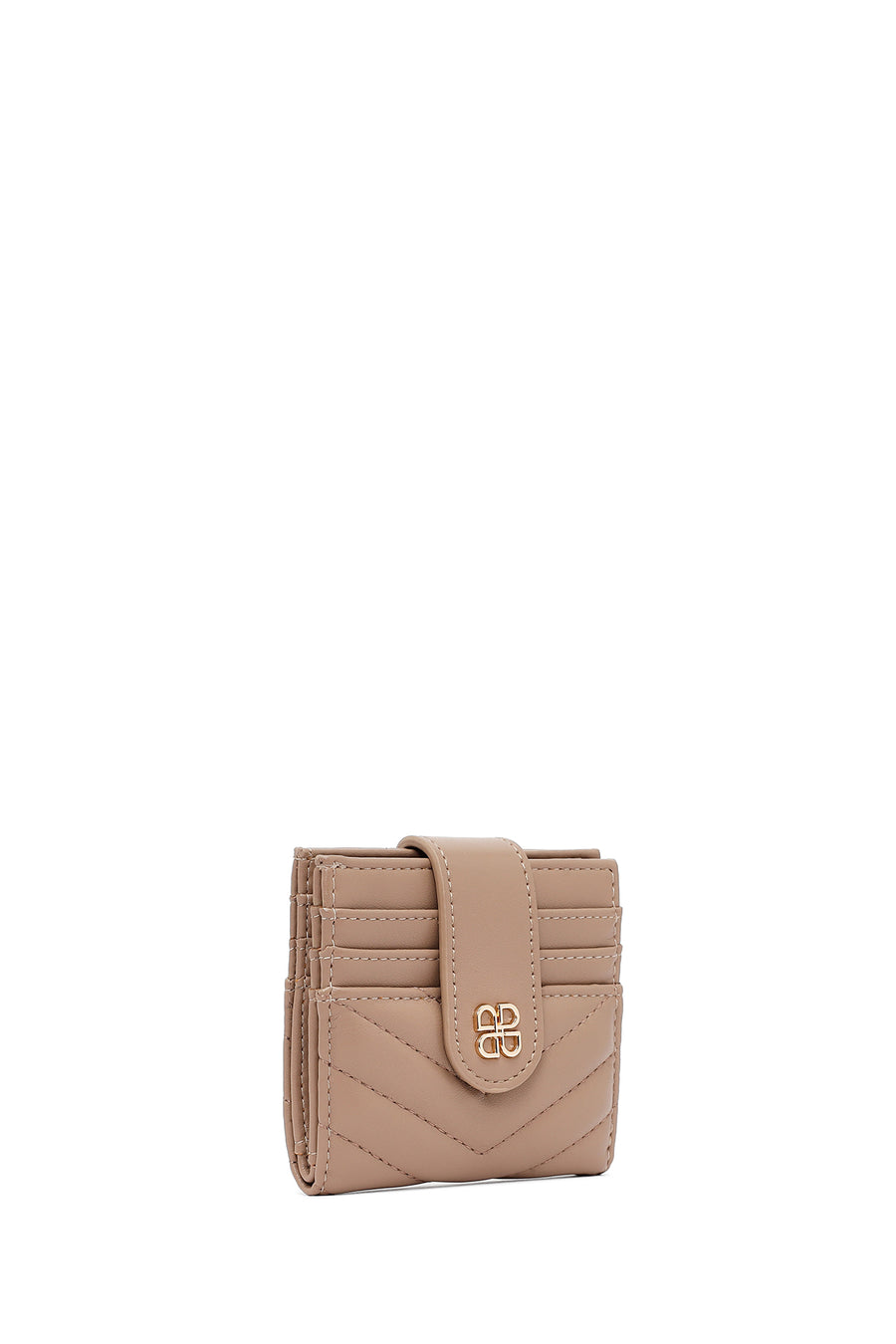 Woman Mink Quilted Card Holder