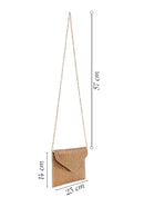 Woman Gold Chain Strap Embellished Evening Bag | Derimod