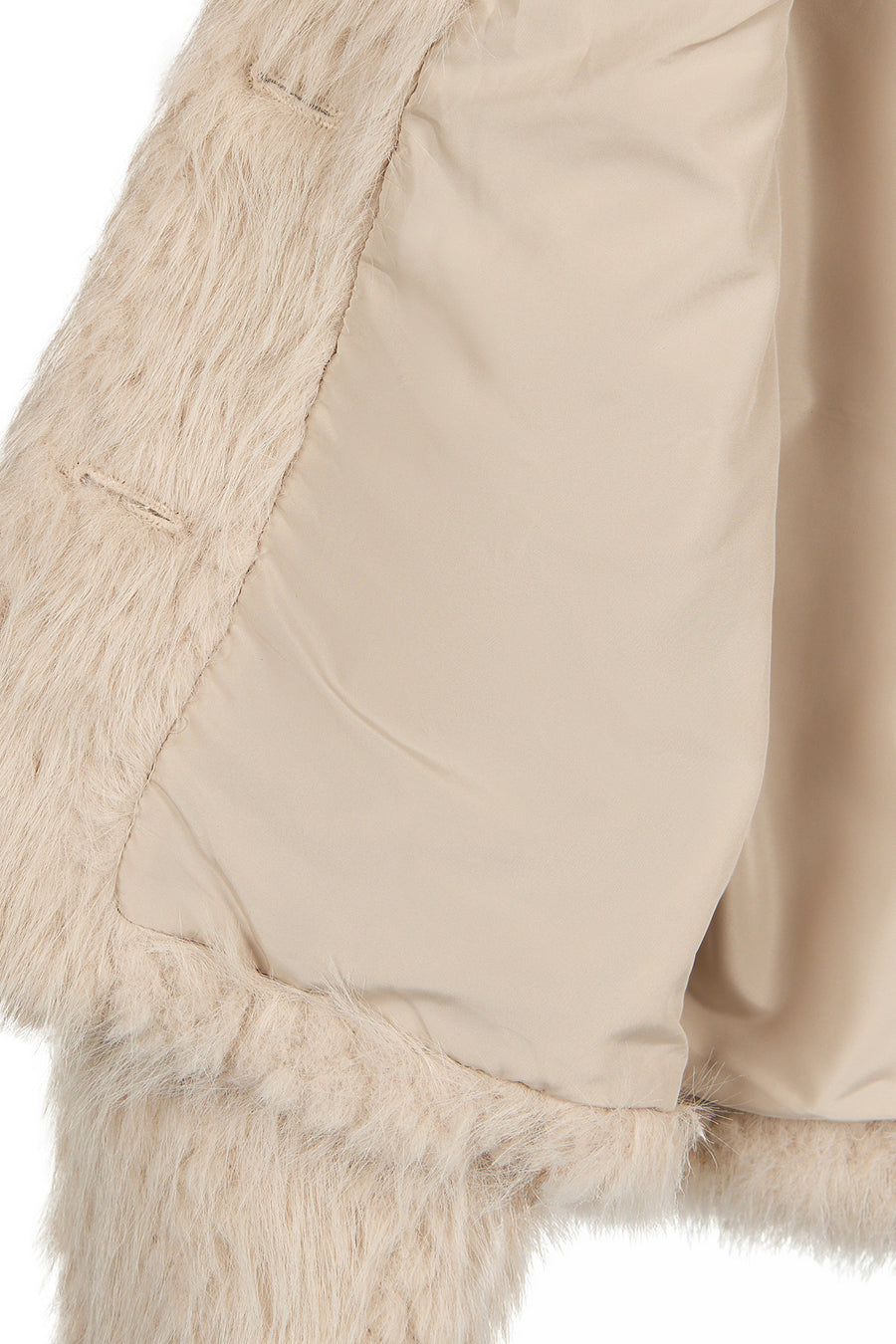 Andermatt Woman White Short Teddy Coats