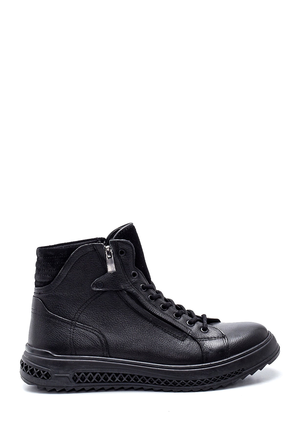 Men's Leather Zippered Sports Boots 21WFD6260FT | Derimod