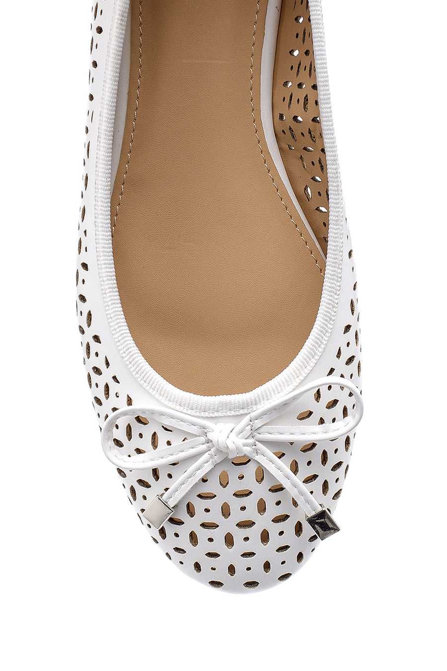 Women's White Bow Ballerina Ballet