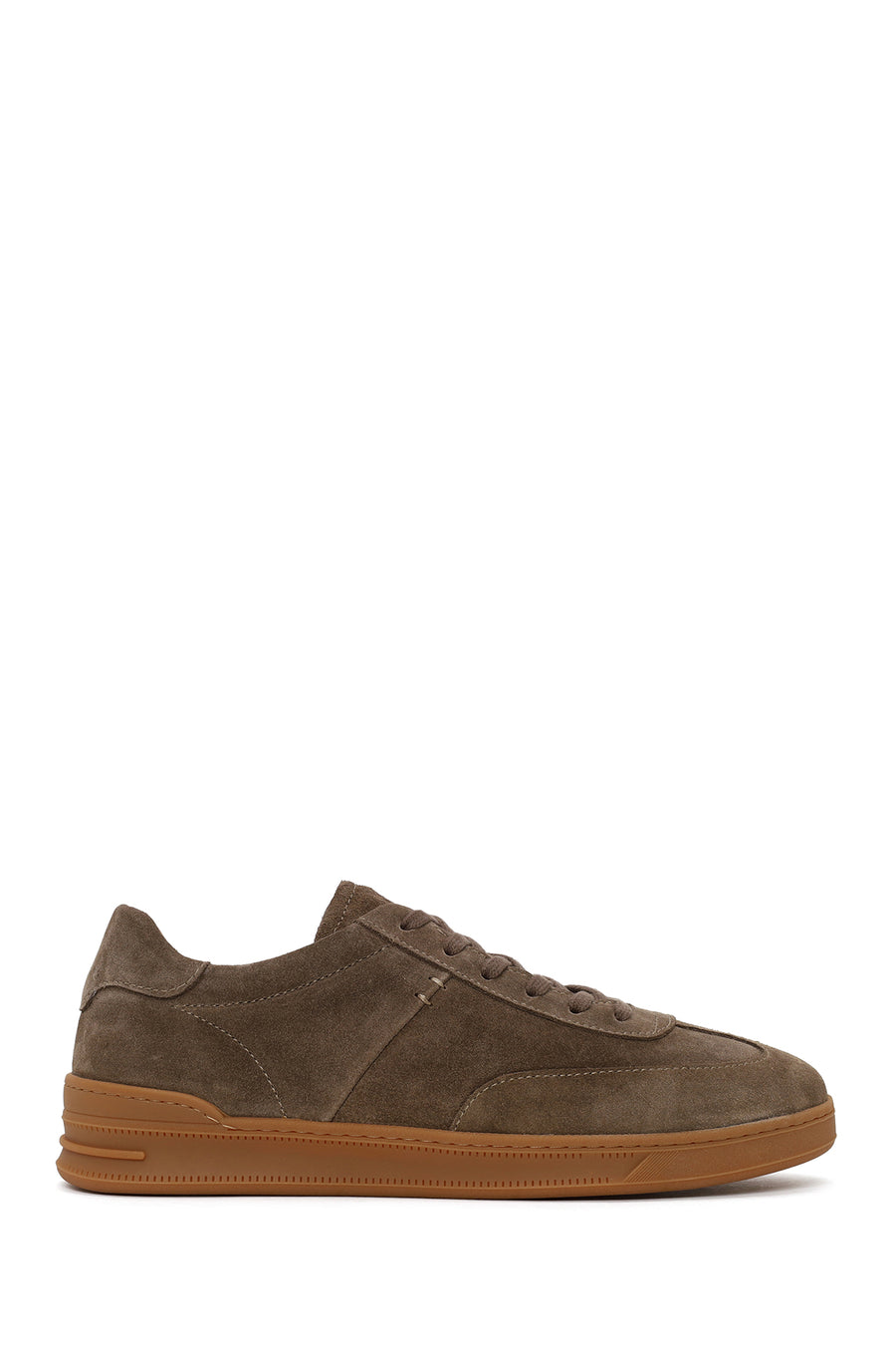 Erkek Taba Bağcıklı Süet Deri Sneaker WM660018DS | Derimod