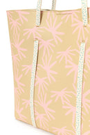 Woman Yellow Printed Shoulder Bag | Derimod