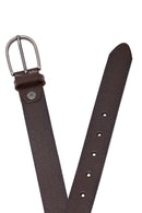 Male Brown Leather Belt | Derimod