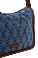 Woman Blue Jean Fabric Long-Strap Shoulder Bag | Derimod