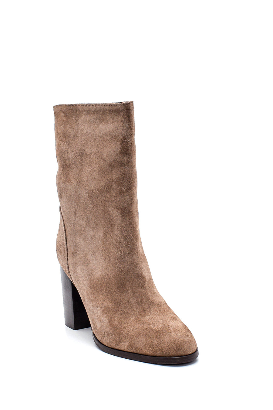 Women's Heeled Suede Leather Boots