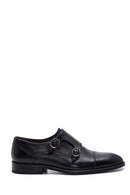 Men's Leather Double Buckle Classic Shoes | Derimod