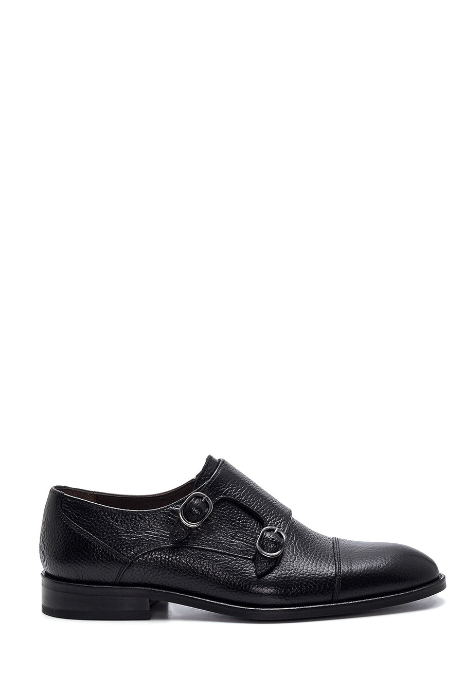 Men's Leather Double Buckle Classic Shoes 22SFD6006FT | Derimod