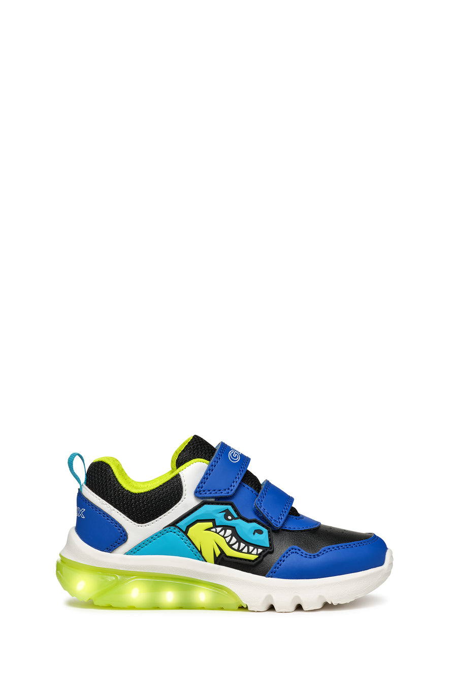 Geox Erkek Çocuk Mavi Ciberdron Bantlı Desenli Işık Detaylı Sneaker