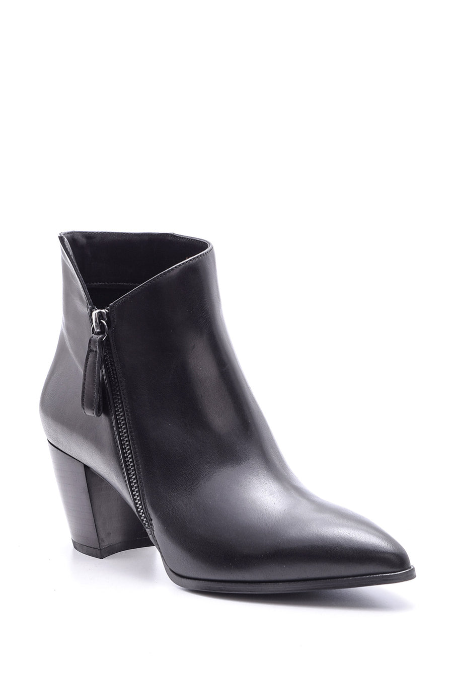 Women's Heeled Leather Boots
