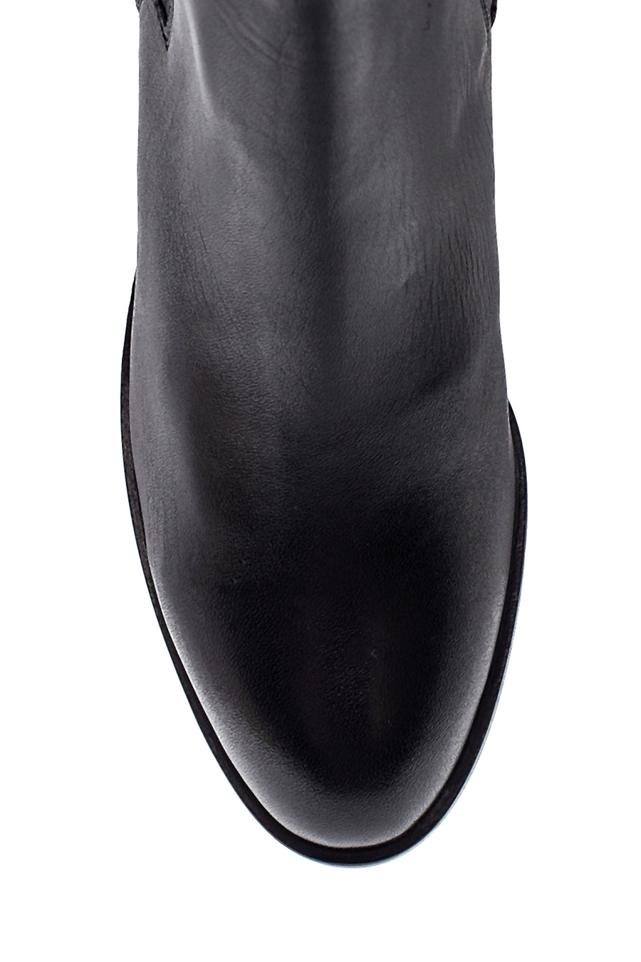 Women's Leather Short Heeled Boots