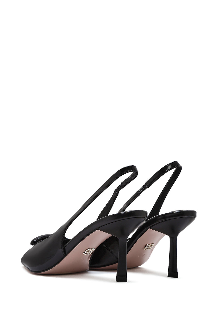 Kadın Siyah Arkası Açık İnce Yüksek Topuklu Deri Ayakkabı