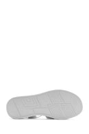 Women's White Ankle Strap Thick Soled Leather Comfort Sandals | Derimod