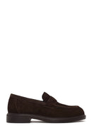 Derimod Black Male Brown Suede Loafer | Derimod