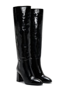 Women's Patent Leather Heeled Boots | Derimod