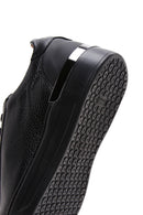 Men's Black Leather Sneaker | Derimod