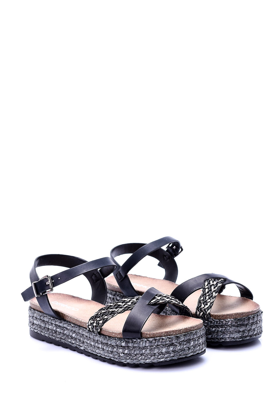 Women's Straw Detailed Sandals