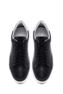 Men's Black Lace-up Leather Sneaker | Derimod