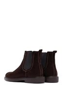 Male Brown Suede Chelsea Boots | Derimod